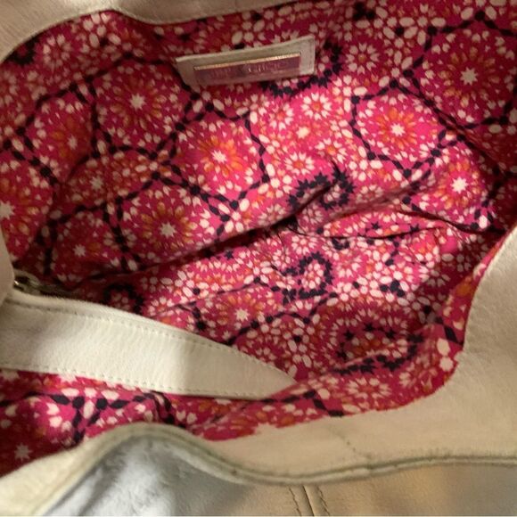 JIMMY CHOO HOBO SHOULDER BAG-LARGE-WHITE LEATHER BOTTOM JEWELED ACCENT UNIQUE - Picture 10 of 16